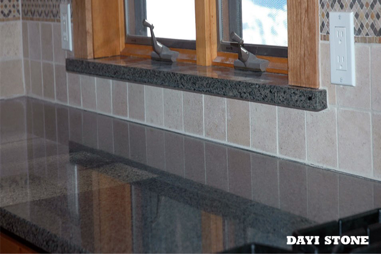 Window sill Dark Grey Stone Granite G654 Top front and two head Polished others sawn - Dayi Stone